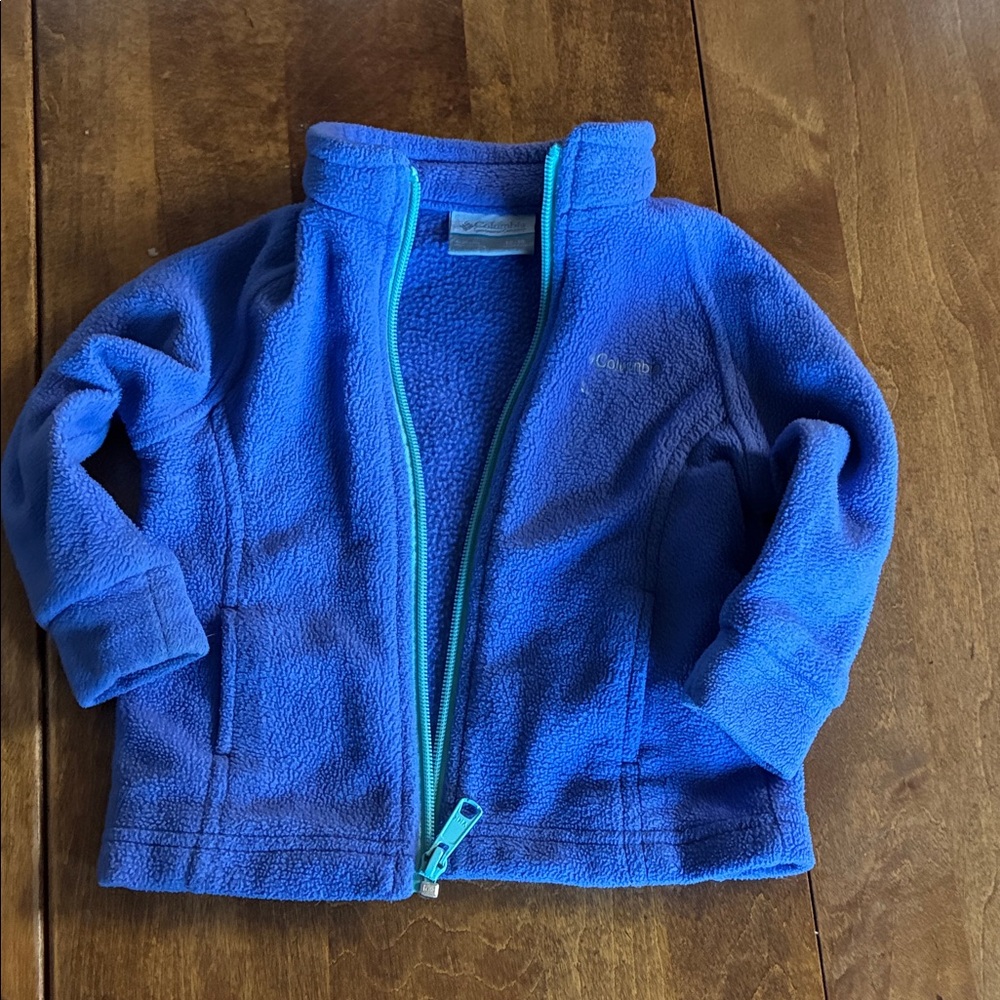 Blue Fleece Jacket with Zip